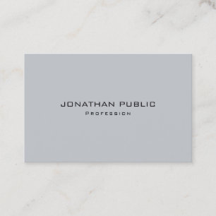 Modern Eenvoudig Elegant Grijs Sjabloon Profession Visitekaartje