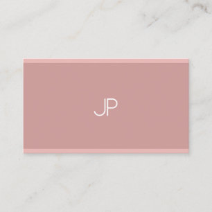 Modern Eenvoudig Elegant Monogram Professioneel Visitekaartje