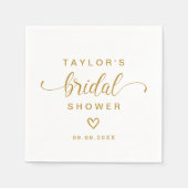 Modern Eenvoudig Elegant Script Vrijgezellenfeest Servet (Voorkant)