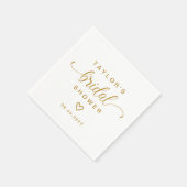 Modern Eenvoudig Elegant Script Vrijgezellenfeest Servet (Hoek)