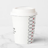 Modern eenvoudig elke leeftijd Bowling verjaardags Papieren Bekers (Links)