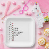 Modern eenvoudig elke leeftijd Bowling verjaardags Papieren Bordje (Feest)