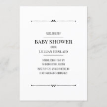 Modern eenvoudig genderneutraal baby shower