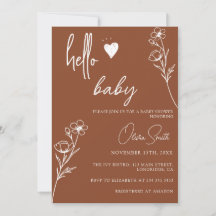 Modern, eenvoudig, genderneutraal Baby shower
