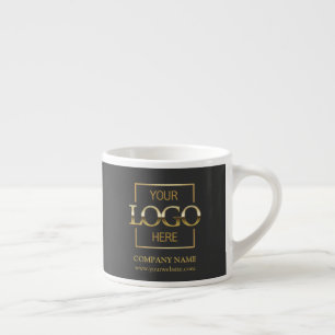 Modern Eenvoudig Gepersonaliseerd Bedrijfsmerklogo Espresso Kop