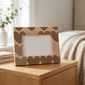 Modern, eenvoudig hartontwerp gegraveerde lijstjes