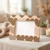 Modern, eenvoudig hartontwerp gegraveerde lijstjes