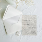 Modern eenvoudig huwelijk acryl uitnodigingen