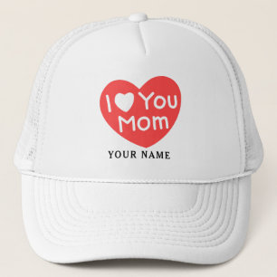 Modern Eenvoudig Ik Hou Van Jou Mama Trucker Pet