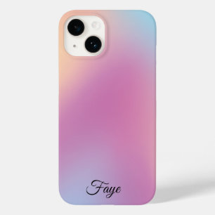 Modern Eenvoudig Kleurrijke regenboog gradiënt gal Case-Mate iPhone 14 Hoesje