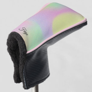Modern Eenvoudig Kleurrijke regenboog gradiënt gal Golfheadcover