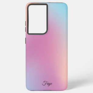 Modern Eenvoudig Kleurrijke regenboog gradiënt gal Samsung Galaxy Hoesje