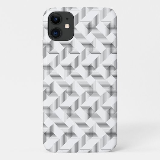 Modern, eenvoudig, koel, stedelijk zigzaglijnpatro Case-Mate iPhone case (Achterkant)