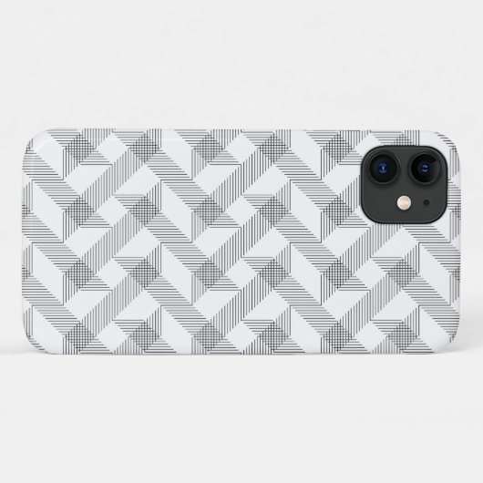 Modern, eenvoudig, koel, stedelijk zigzaglijnpatro Case-Mate iPhone case (Achterkant (horizontaal))