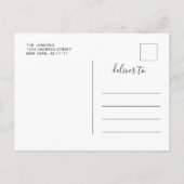 Modern eenvoudig minimalistisch Afstuderen Dank u Aankondigingskaart (Achterkant)