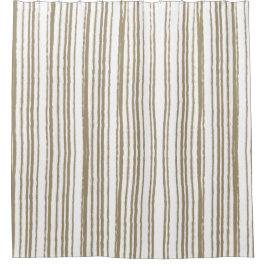 Modern eenvoudig minimalistisch gestreept douchegordijn