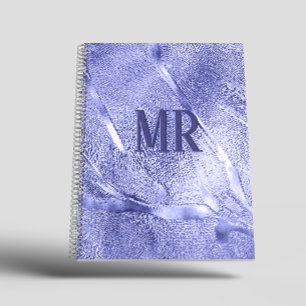Modern Eenvoudig minimalistisch paarse folie Metal Notitieboek