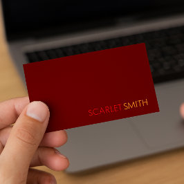 Modern eenvoudig minimalistisch visitekaartje