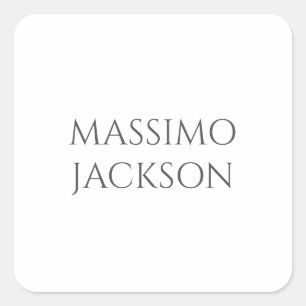 Modern Eenvoudig Modieus Minimalistisch Eenvoudig Vierkante Sticker
