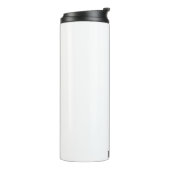 Modern Eenvoudig Monogram gepersonaliseerde aangep Thermosbeker (Gedraaid links)