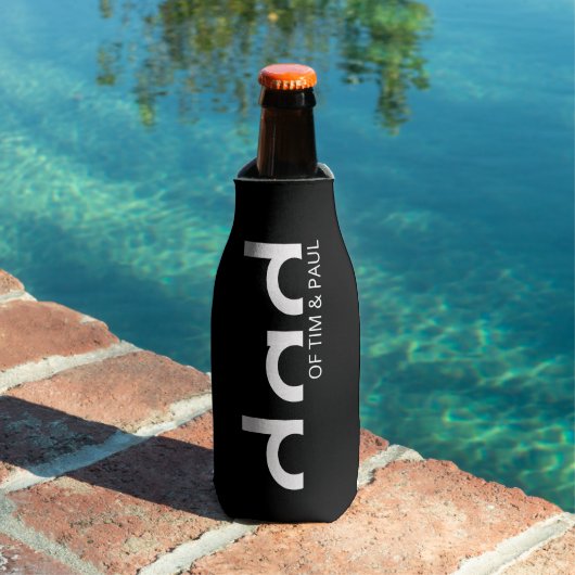 Modern eenvoudig paasontwerp met Kinder kindername Flesjeskoeler (Insitu Zwembad)