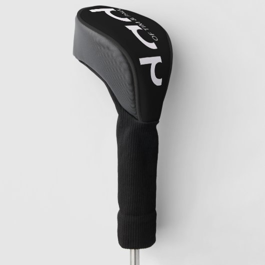 Modern eenvoudig paasontwerp met Kinder kindername Golfheadcover (Schuin)