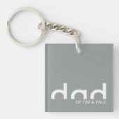 Modern eenvoudig paasontwerp met Kinder kindername Sleutelhanger (Voorkant)