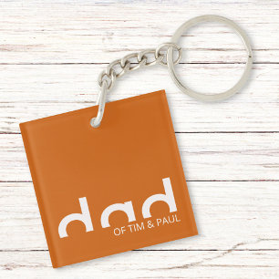 Modern eenvoudig paasontwerp met Kinder kindername Sleutelhanger