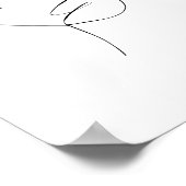 Modern eenvoudig Poster met dubbele lijn (Hoek)