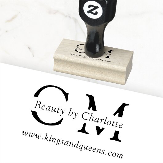 Modern, eenvoudig, professioneel 	rubberstempel