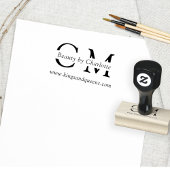 Modern, eenvoudig, professioneel 	rubberstempel