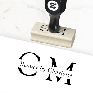 Modern, eenvoudig, professioneel 	rubberstempel