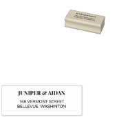 Modern eenvoudig retouradres rubberstempel (Gestempeld)