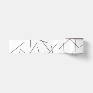 Modern, eenvoudig, rommelig, trendy grafisch lijnp lint