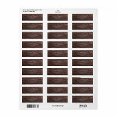 Modern eenvoudig rustiek script gepersonaliseerd a etiket (Full Sheet)