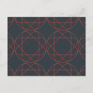 Modern, eenvoudig, schattig, speels geometrisch pa briefkaart