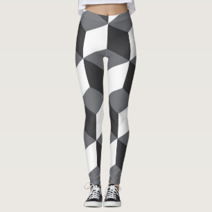 Modern, eenvoudig, stadsculppatroon leggings