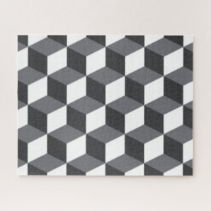 Modern, eenvoudig, stadsculppatroon legpuzzel