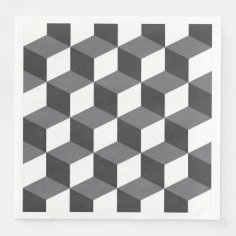 Modern, eenvoudig, stadsculppatroon servet