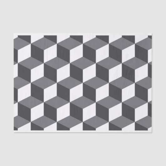 Modern, eenvoudig, stadsculppatroon tissuepapier (Voorkant)