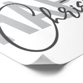 Modern, eenvoudig, stadsplanning, prettig kerstfee poster (Hoek)