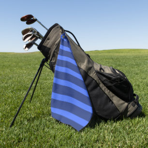 Modern Eenvoudig Tweetonige Streep Geometrisch Bla Golfhanddoek
