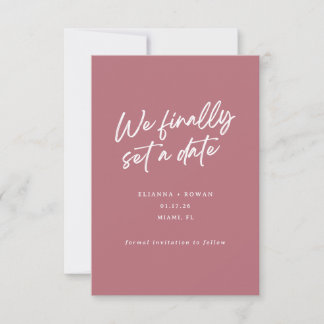 Modern Eenvoudig We Hebben Eindelijk Een Datum Huw Save The Date