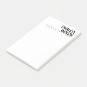 Modern Eenvoudig Wit Trendy Minimalistisch Eenvoud Post-it® Notes (Schuin)