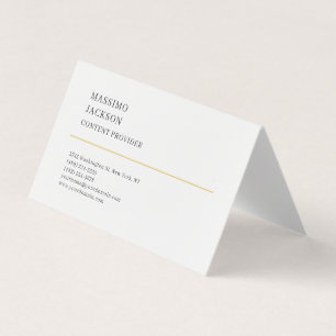 Modern Eenvoudig Zwart Wit Minimalistisch Visitekaartjes