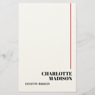 Modern Eenvoudig Zwart Wit Trend Minimalistisch Ee Briefpapier