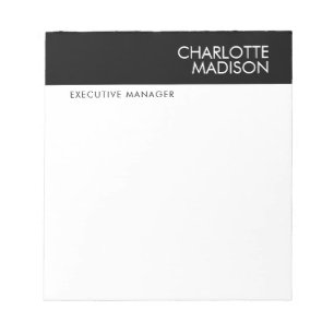 Modern Eenvoudig Zwart Wit Trend Minimalistisch Ee Notitieblok