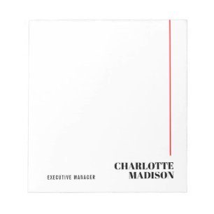 Modern Eenvoudig Zwart Wit Trend Minimalistisch Ee Notitieblok