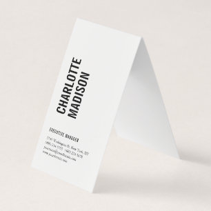 Modern Eenvoudig Zwart Wit Trend Minimalistisch Ee Visitekaartjes