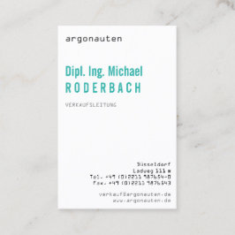 Modern, eerste, mit Monogram für Angeber Visitekaartje